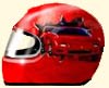 Helme/Kart/Airbrush-Design-kart-helm-ferrari-rot