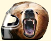 Airbrush helm grizzlybaer