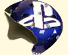 Helme/Airbrush-Design-skater-helm-playstation-blau