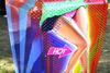 Airbrushdesign auf Retro-Kuehlschrank-pop art seitenansicht