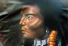 Airbrush Indianer auf Leder 