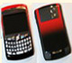 airbrush handy Blackberry 2farbig schwarz rot